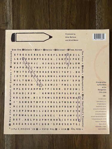 Album in vinile firmato 'Blind Melon' Band 'Soup' Chris, Rogers & Glen - Foto 2 di 2