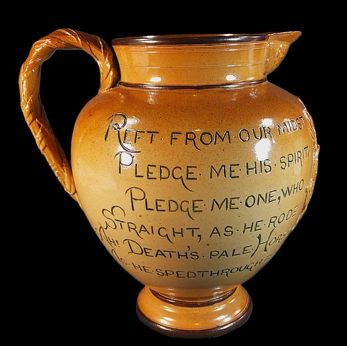 FINE, VERY RARE DOULTON LAMBETH FRED ARCHER JOCKEY COMMEMORATIVE EWER -1886 - Picture 4 of 14
