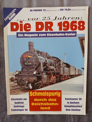 EK Railway Courier Themes 12, The DB 25 Years Ago 1968, Issue East Dr