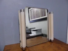 Vintage Grote 1950s Mid Century Bathroom Metal Medicine Cabinet w/ Side Lights