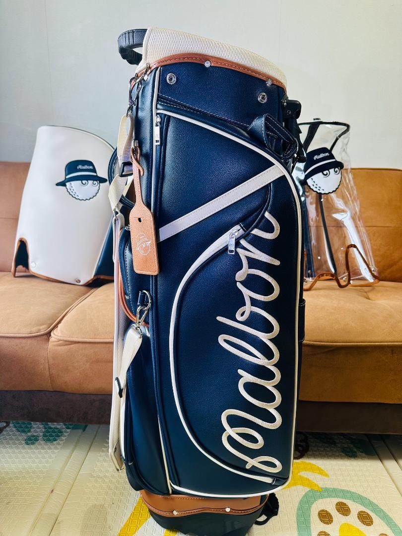 2025 New Work MALBON GOLF Caddy Bag Stand Blue / 5-way