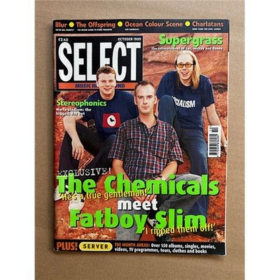 CHEMICAL BROTHERS/FAT BOY SLIM SELECT MAGAZINE OCTOBER 1999 - CHEMICAL BROTHERS/