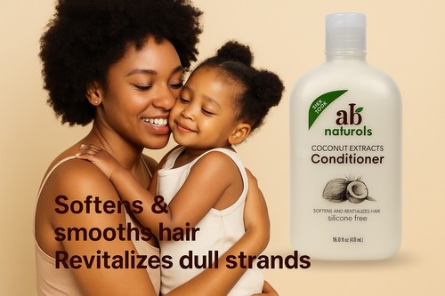 AB Naturals Coconut Conditioner | 17,5oz | Feuchtigkeitsspendend | Hergestellt in den USA - Bild 4 von 9