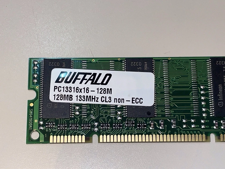 128MB BUFFALO RAM MEMORY, 133MHz CL3 non-ECC DDR / PC13316x16 Works - Image 3 of 4