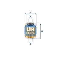 UFI ÖLfilter 25.587.00 Filtereinsatz FüR E36 BMW 3Er Compact Touring 318 Tds