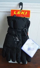 LEKI Lady’s Fever Trigger S Waterproof Ski Gloves Size 6.0 Black NWT