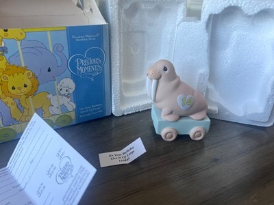 Precious Moments Birthday Train, 14, Walrus, It s your birthday live it up large