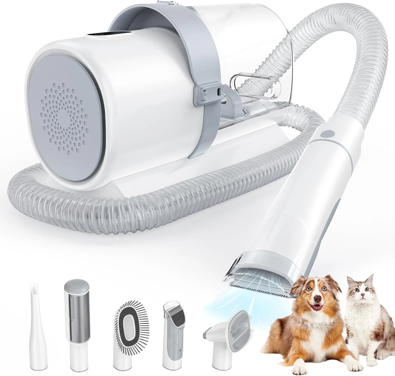 DUMOS Pet Grooming Vacuum Kit 3 Suction Modes Dog Clipper