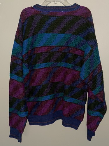 Vintage 90s Y2K Expressions Worldwide Knit Sweater Size Large Men’s - Bild 3 von 5