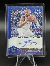 2024-25 Panini Mosaic Autographs Tyson Chandler Blue /49 Dallas Mavericks