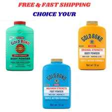 Gold Bond Medicated Original Strength Body Powder, 10 oz- CHOICE YOUR