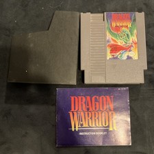 Nintendo Entertainment System NES Dragon Warrior + Manual + Sleeve Authentic