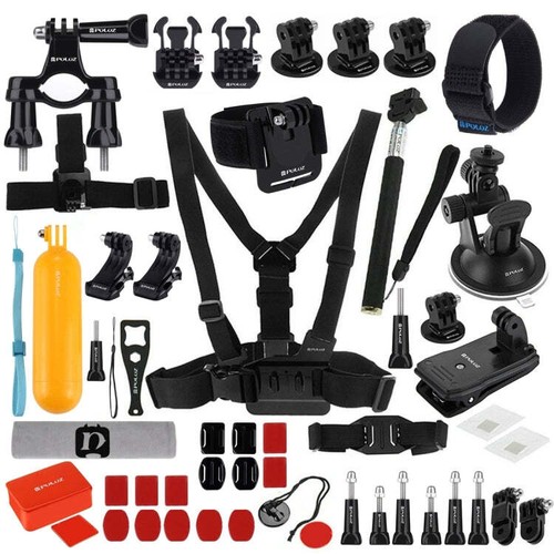 Puluz 53 in 1 Zubehör Total Ultimate Combo Kits (Brustgurt + Saugnapf M - Bild 2 von 17