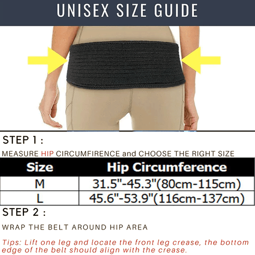 Lumbar Pelvic Lower Back Hip Support Sacroiliac Belt Joint Pain Relief Unisex - 第 2/17 張圖片