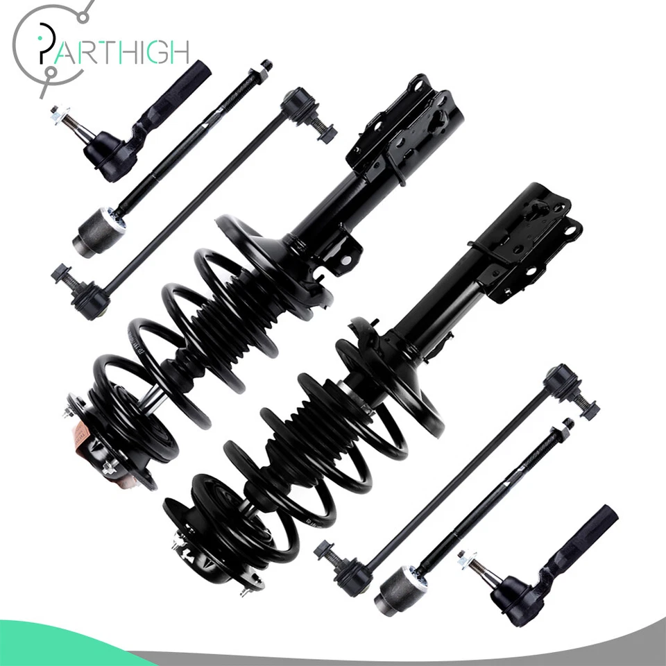 For 2005-2010 Pontiac G6 Front Complete Struts Sway Bars Tie Rods End Links Kit Foto 4 de 4
