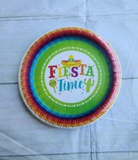 Fiesta Fun 8 Inch Paper Plates Cinco De Mayo Party Supplies Decorations 8 pack