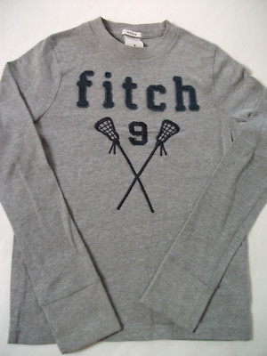 Abercrombie Kids - angenehmes,cooles Langarmshirt,grau Gr. S neuw.