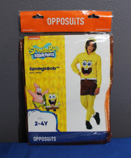 Opposuits Halloween Costume SpongeBob Kids One Piece 2-4Y Youth NEW