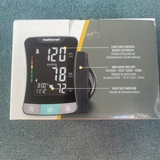 Upper Arm Blood Pressure Monitor Healthsmart Cuff Heart Rate Screen Premium NEW