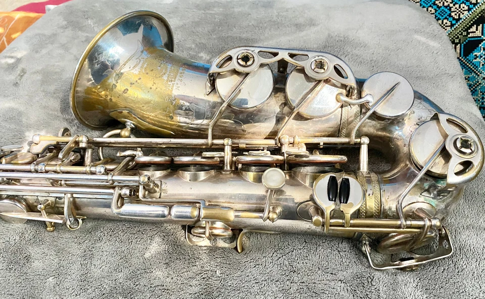 Saxofón alto Selmer Balanced Action plateado 1938 Foto 3 de 4