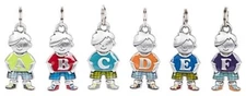 NEW STYLE My Kids Boy Child Shaped Initial Charms Letters A thru L