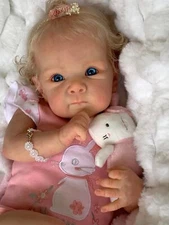 Chubby 18" Reborn Baby Dolls Toddler Newborn Realistic Cloth Body Lifelike Gift