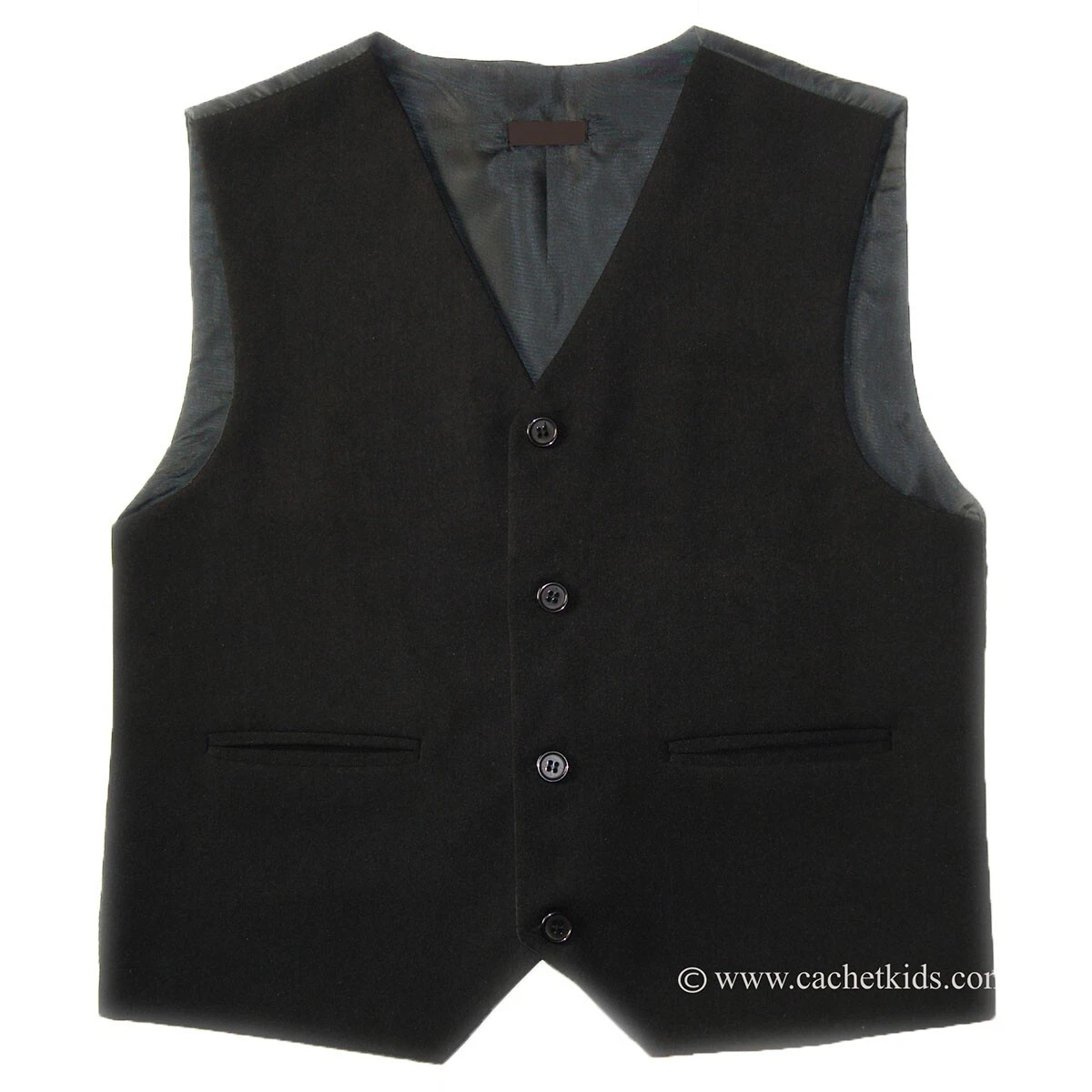 Childrens black best sale waistcoat