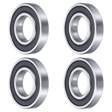 4 Pcs 16004-2RS Deep Groove Ball Bearing, 20x42x8 mm Double Sealed Bearing Z0