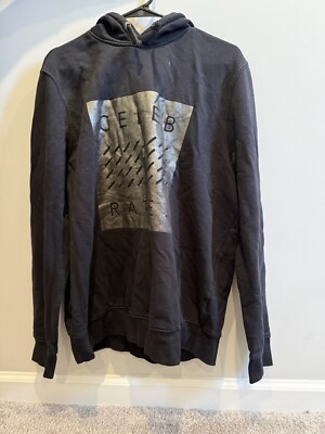 Play When You Can Hunt When You Must Full Hoodie Men Black Large H&M
