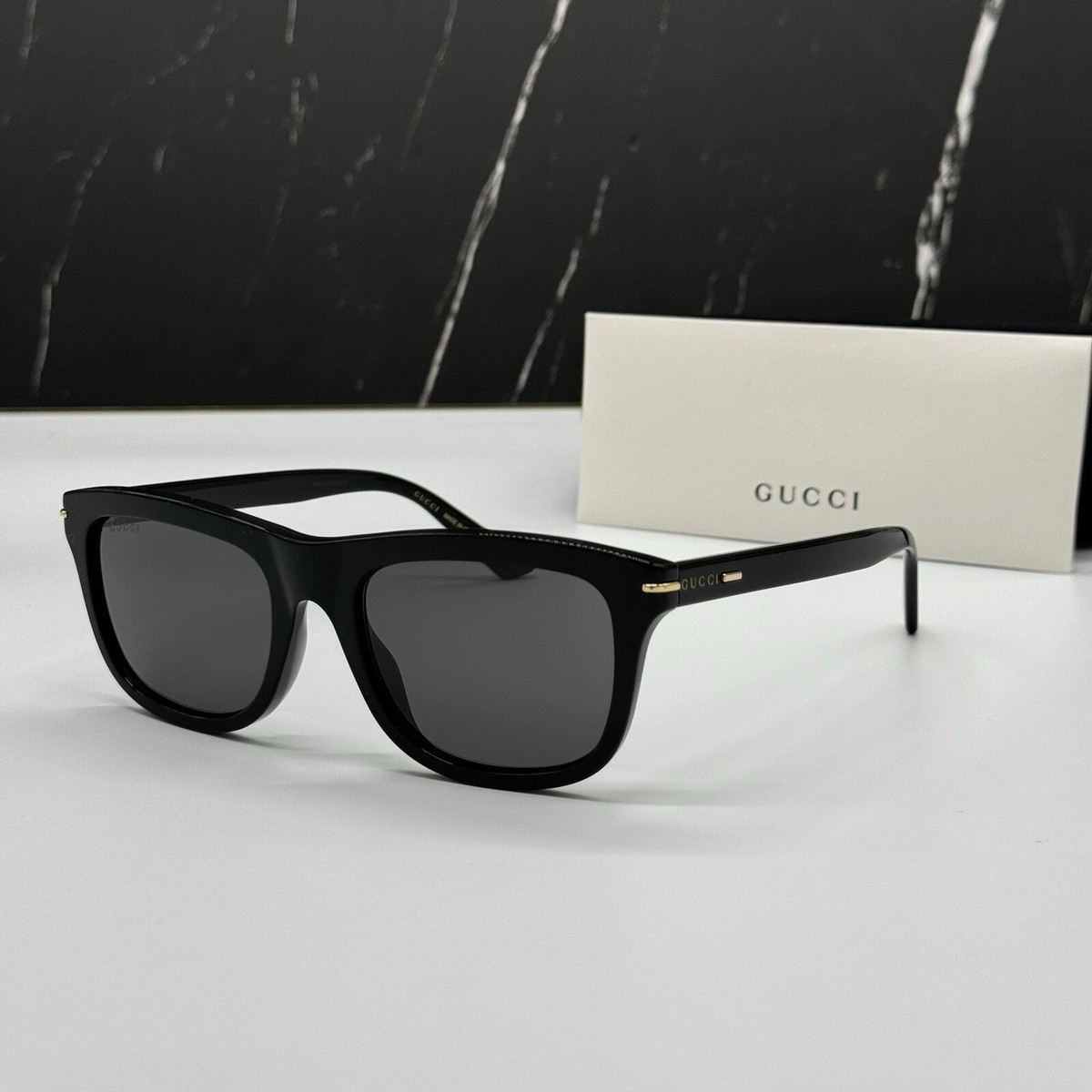 NEW GG1444S 001 GUCCI BLACK GREY SQUARE UNISEX GUCCI
