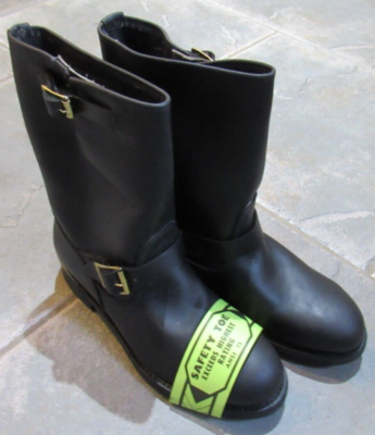 NWT MOTORCYCLE ENGINEER BOOTS NEOPRENE ARMORTRED sz 9.5 D USA