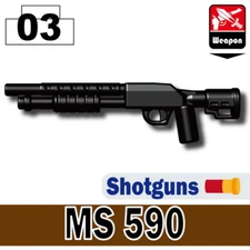 MS 590 Tactical Shotgun compatible with toy brick minifigures