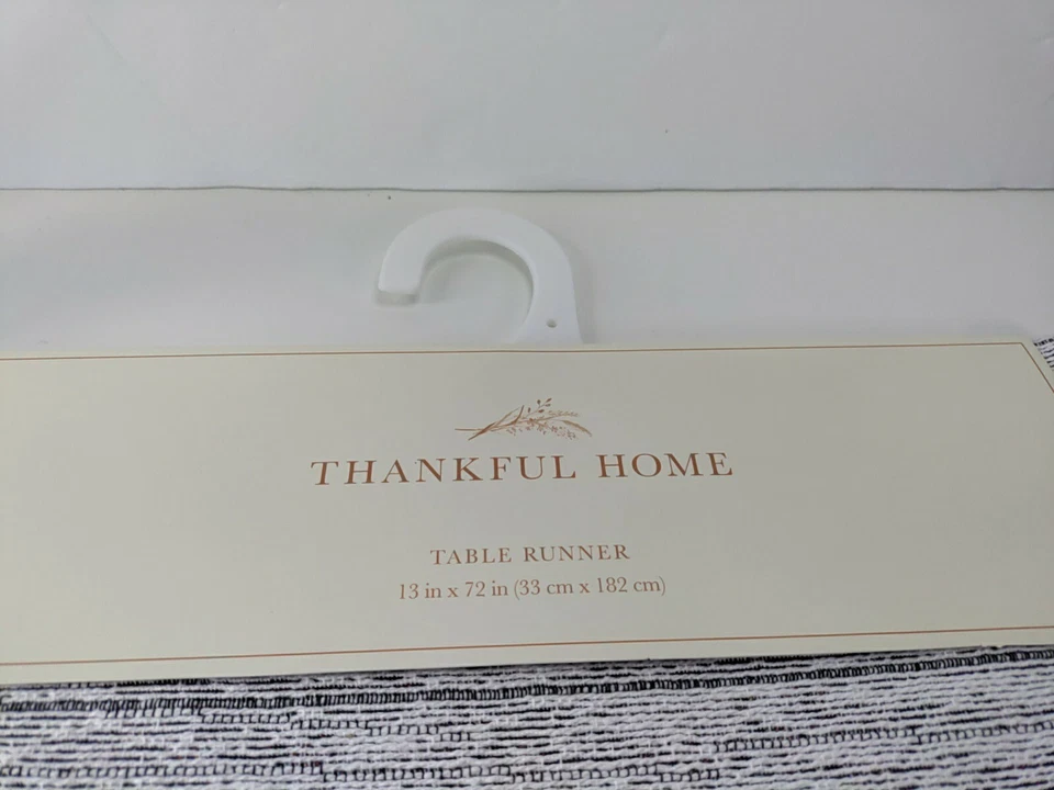 Fall Harvest. "Pumpkin Patch Farms" Table Runner. 13"X72". Thankful Home. New.  - Image 4 of 4