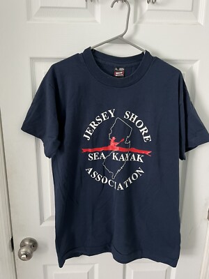Vintage Jersey Shore Sea Kayak Association T Shirt Mens Large