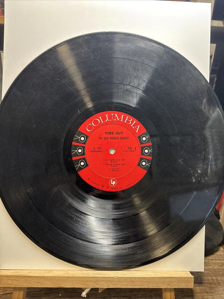 Dave Brubeck Quartet Time Out 1959 Columbia CL 1397 MONO Vinyl Vintage Record  - Image 3 of 4