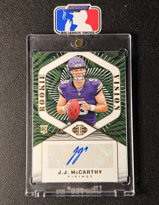 Panini 2024 Illusions J.J. McCarthy Vikings Rookie Vision Signatures Auto /199