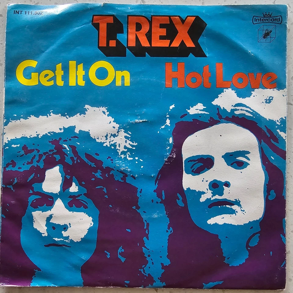 T. Rex (e) Get It On / Hot Love - 1976 German Reissue 7" P/S - Image 2 of 4