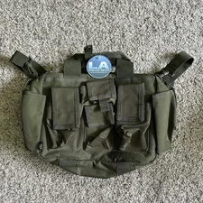 NWT LA Police Gear Tactical Bail Out Gear Bag Military Green Shoulder Strap New