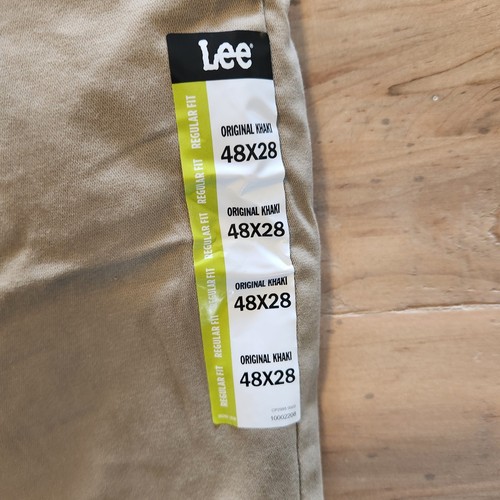 Lee Big & Tall Extreme Motion Khaki Pants Regular Straight 48x28 NWT NEW - Picture 9 of 15