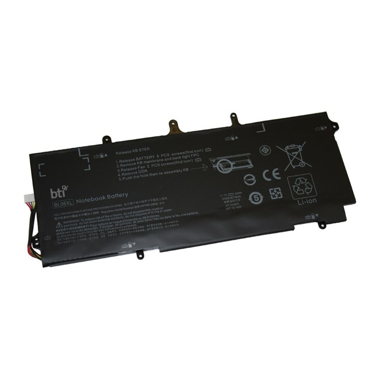 BTI BL06042XL compatible 42Wh 3-cell battery for HP FOLIO 1040 G0 G1 G2