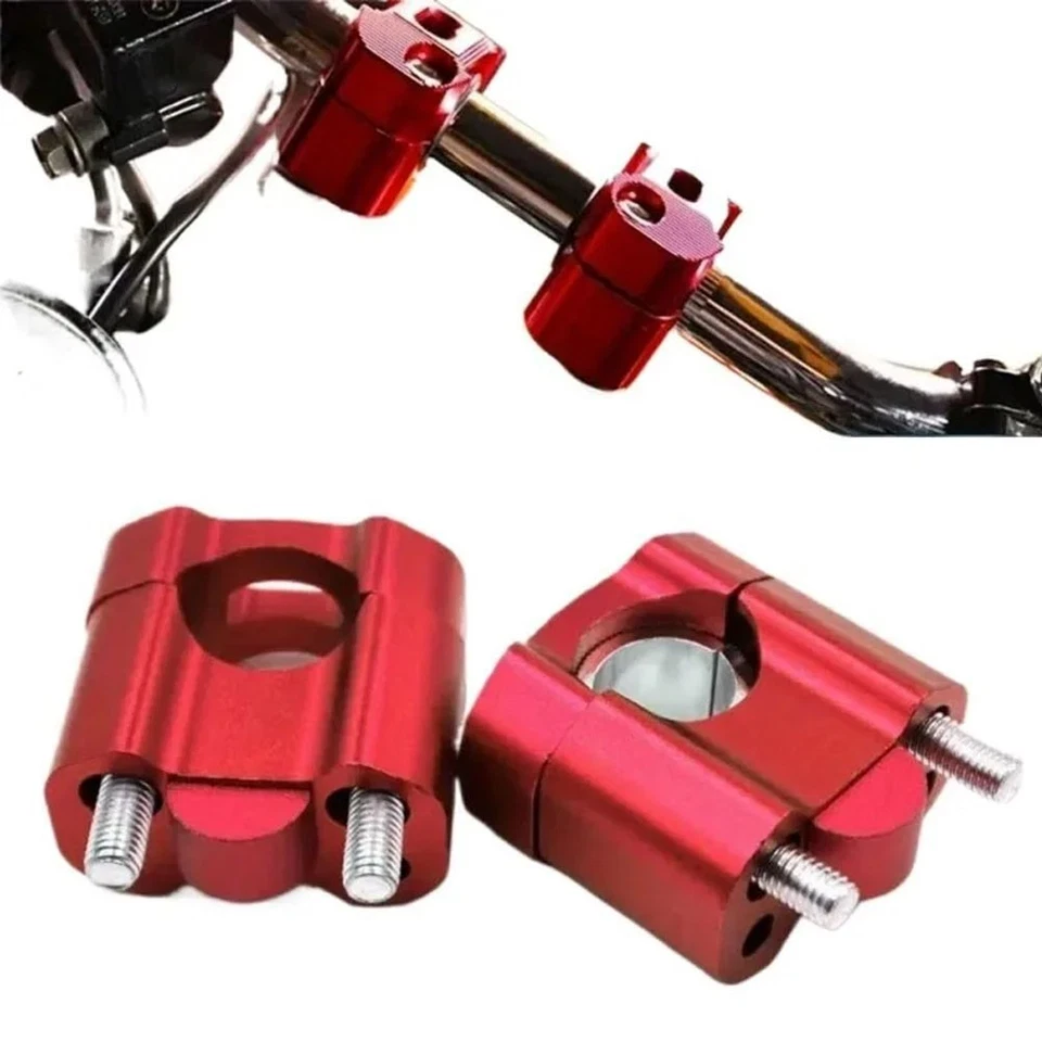 Комплект из 2 зажимов стояков адаптеров для крепления толстого руля мотоцикла с ЧПУ 22 мм 28 мм - Изображение 2 из 4