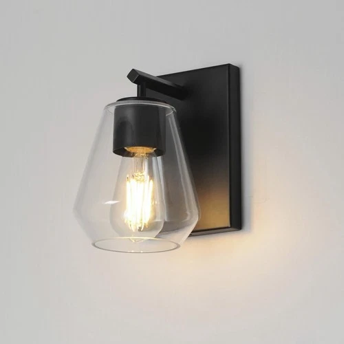 Maxim Lighting 21331CLBK Geode Wall Sconce Wall Light in Black - Picture 3 of 4