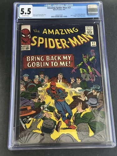 Amazing Spider-Man #27 Marvel Comics 1965 Stan Lee Green Goblin CGC 5.5