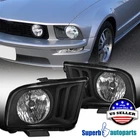 Fits 2005-2009 Ford Mustang Style OEM Headlights Black 05-09 Head Lamps Pair