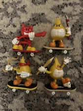 Tech Deck Dudes lot of 4 Devilman Pirate Savage Flameboy World Industries