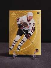 2025-26 SP Game Used Tony Amonte Greats Gold /149 Black Hawks #14