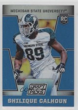2016 Panini Prizm Collegiate Draft Picks Blue Shilique Calhoun #179 1t6