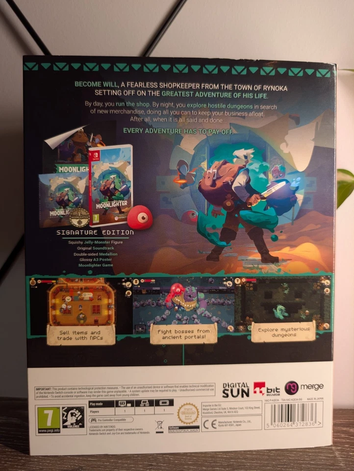 Moonlighter Signature Edition Nintendo Switch PAL CIB Rare Indie Collector Box - Image 4 of 4