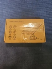 New In Box Not Sealed  Outdoor Solar Panel Kit