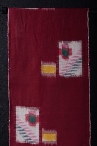 Japanese Fabric Silk Textile Vintage Kimono Antique Patch MEISEN 44.5"/KIL63/65 - Picture 7 of 10